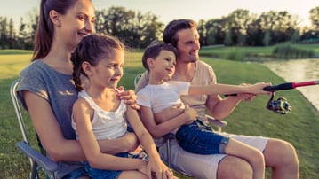 family fishing