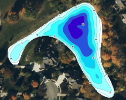 bathymetric lake map
